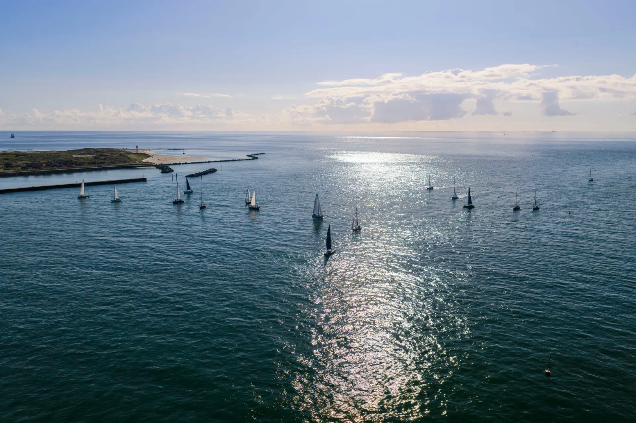 Regatta vor Helgoland