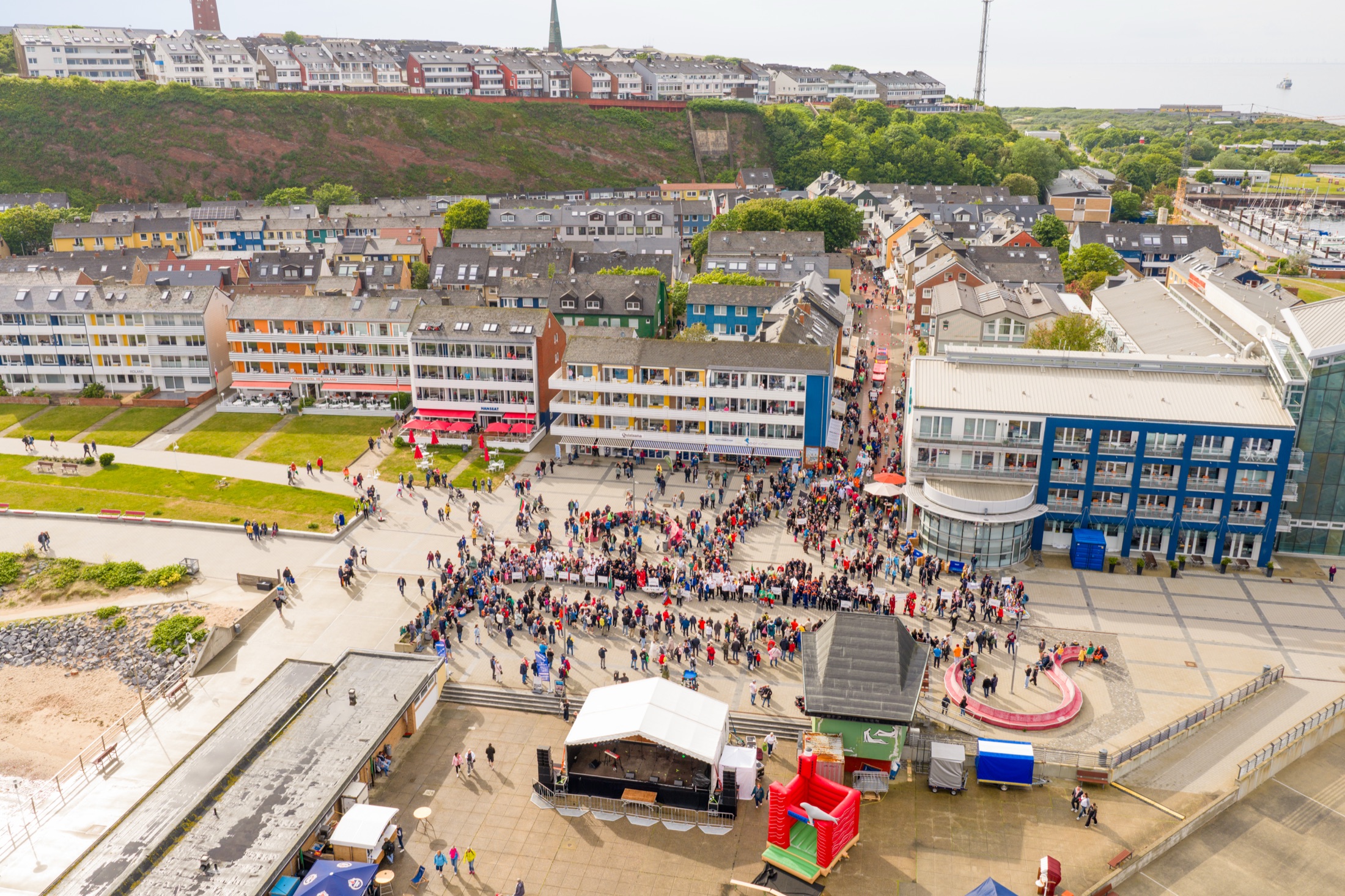 200 Jahre Seebad Helgoland aus der Luft