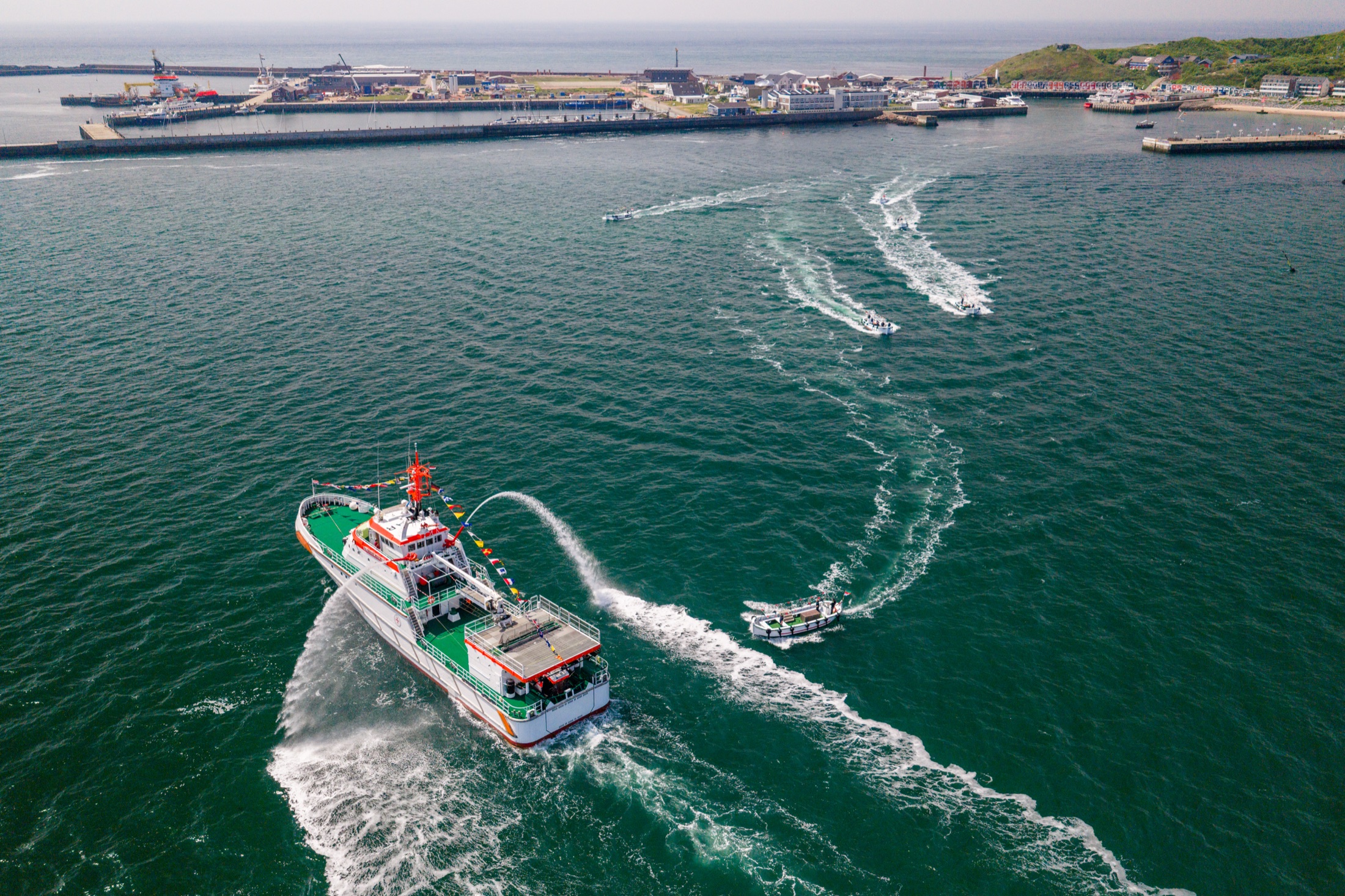 200 Jahre Seebad Helgoland aus der Luft
