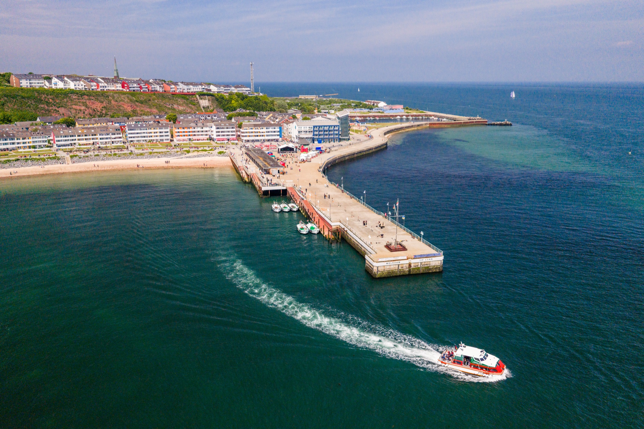 200 Jahre Seebad Helgoland aus der Luft