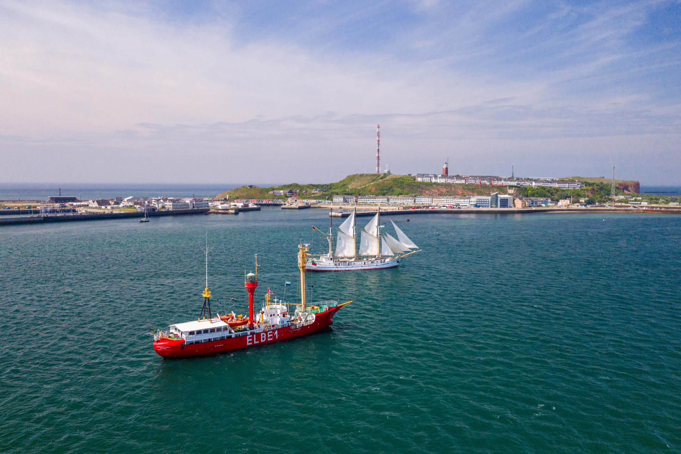 200 Jahre Seebad Helgoland aus der Luft