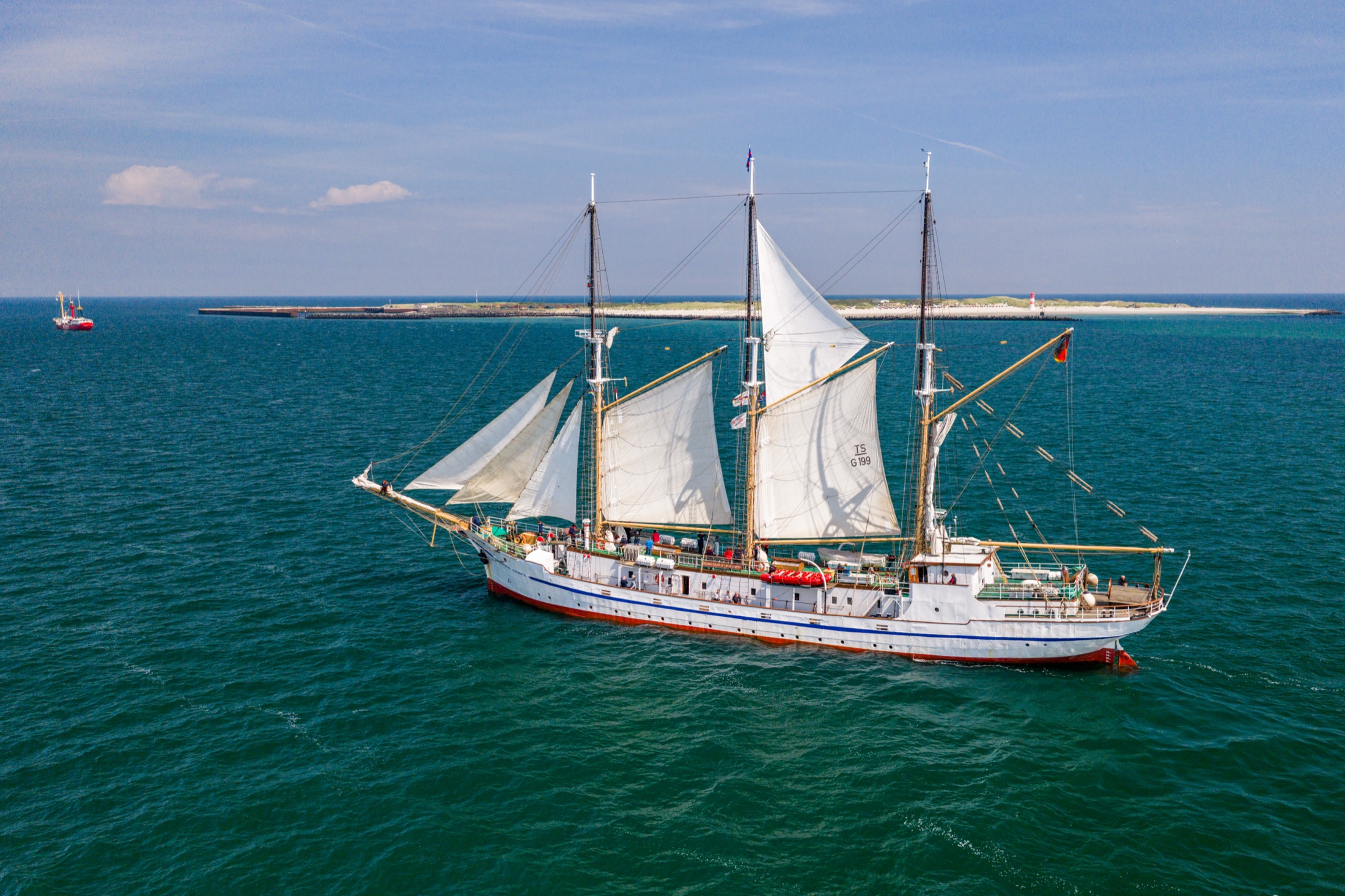 200 Jahre Seebad Helgoland aus der Luft