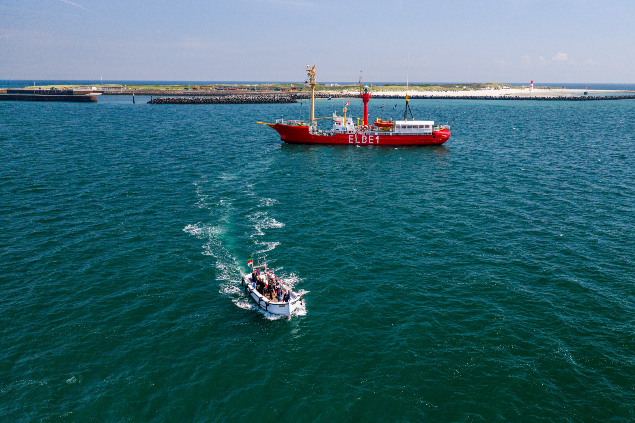 200 Jahre Seebad Helgoland aus der Luft