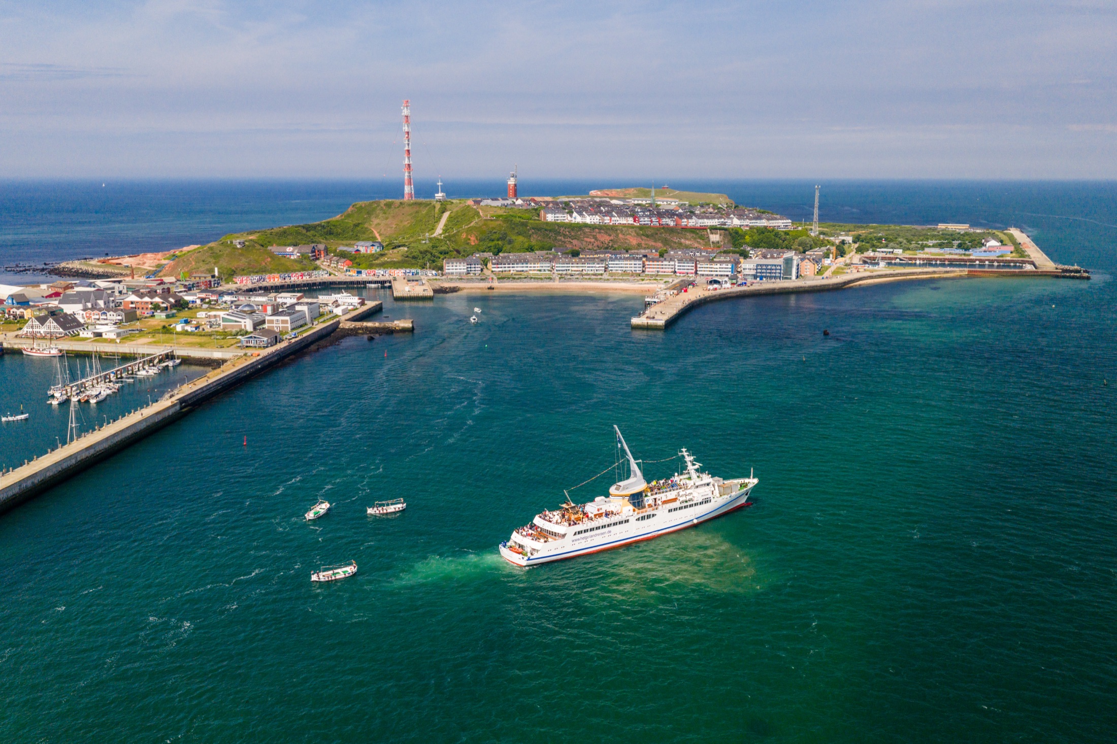 200 Jahre Seebad Helgoland aus der Luft