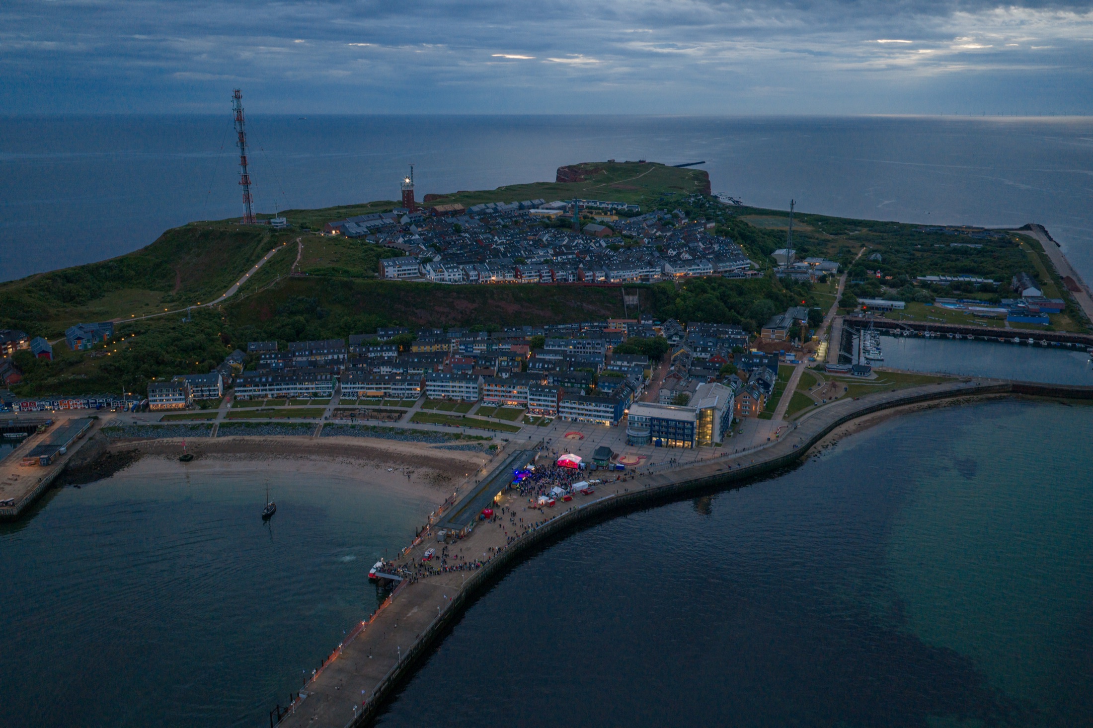 200 Jahre Seebad Helgoland aus der Luft
