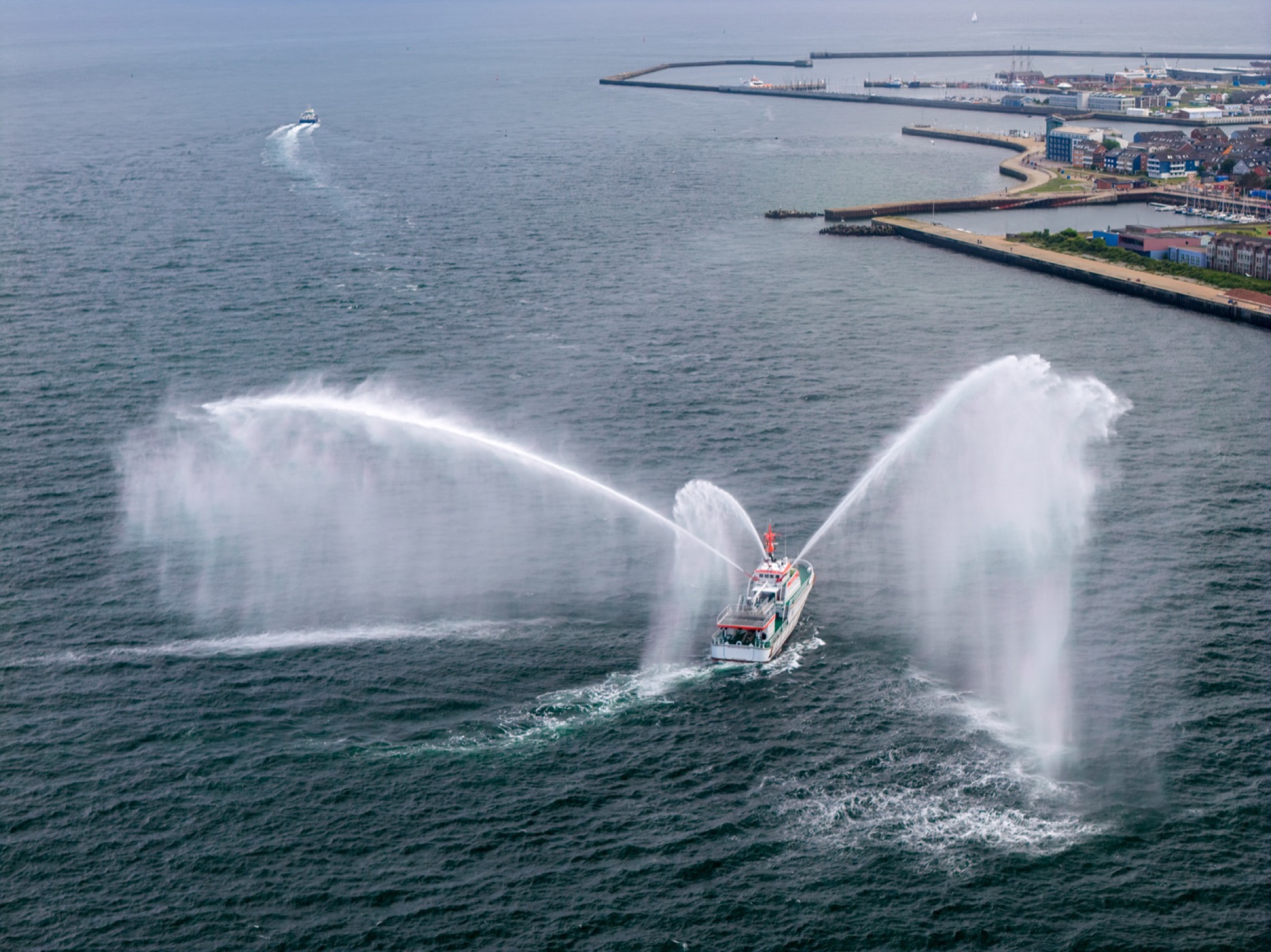 Inselfest auf Helgoland mit Feuerwerk