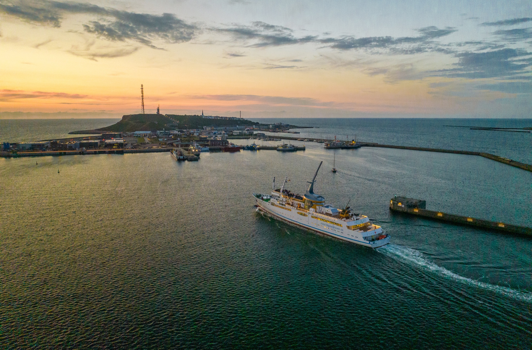 Luftaufnahme von Helgoland
