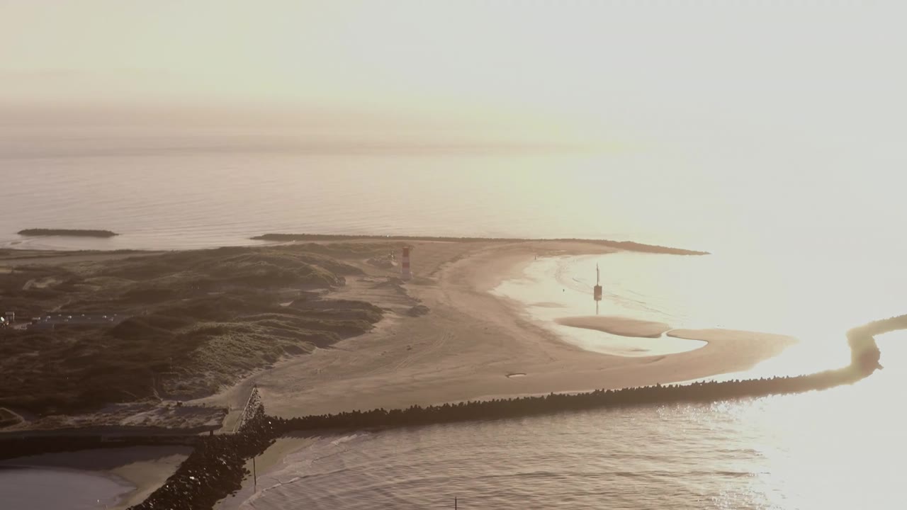 Winterliche Luftaufnahmen von der Nordsee